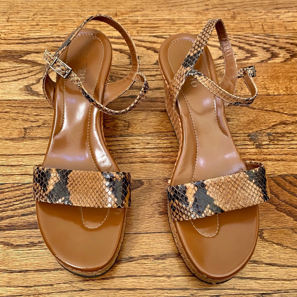 Nardo Snakeskin Wedges